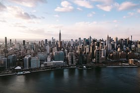 Photo by Thomas Habr aerial photography of Empire State building
