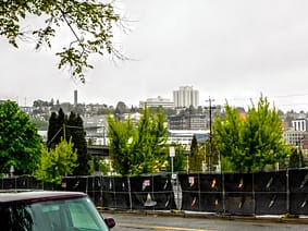 Photo by Peter Robbins a car parked on the side of the road